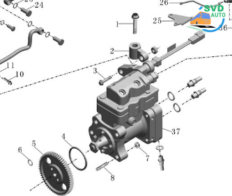 Насос топливный высокого давления ТНВД YUTONG 1111-00116/1123-00009 GD XML6125CR